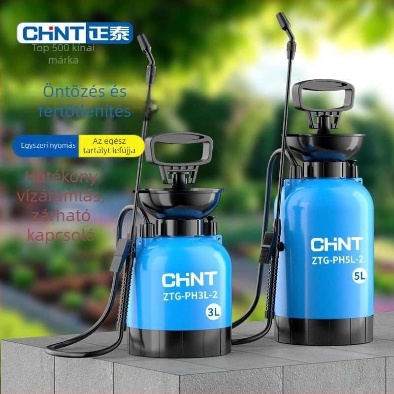 Pneumatikus kerti permetező öntözéshez és növényvédő szer alkalmazásához - nagy nyomású permet