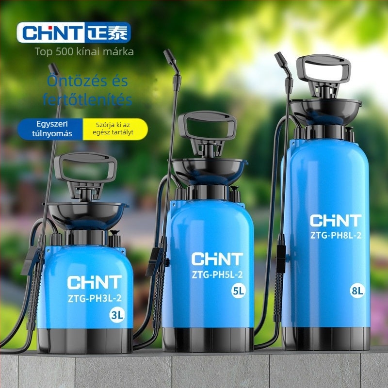 Pneumatikus kerti permetező öntözéshez és növényvédő szer alkalmazásához - nagy nyomású permet