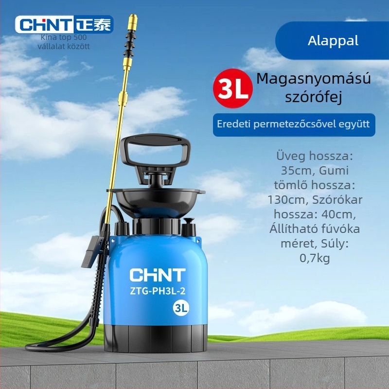 Pneumatikus kerti permetező öntözéshez és növényvédő szer alkalmazásához - nagy nyomású permet