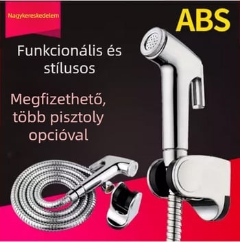 Kézi WC-spray készlet, hordozható, PQ-858 modell, anyag: műanyag, névleges nyomás 10, üzemhőmérséklet 80°C
