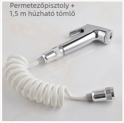 Kézi WC-spray készlet, hordozható, PQ-858 modell, anyag: műanyag, névleges nyomás 10, üzemhőmérséklet 80°C