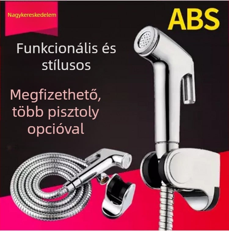 Kézi WC-spray készlet, hordozható, PQ-858 modell, anyag: műanyag, névleges nyomás 10, üzemhőmérséklet 80°C