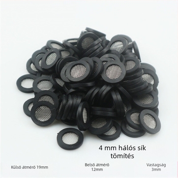 Zuhanyfej szűrős gumírozott tömítés, bojler bemeneti cső és csap tömítés