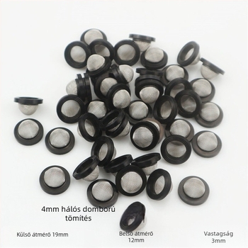 Zuhanyfej szűrős gumírozott tömítés, bojler bemeneti cső és csap tömítés