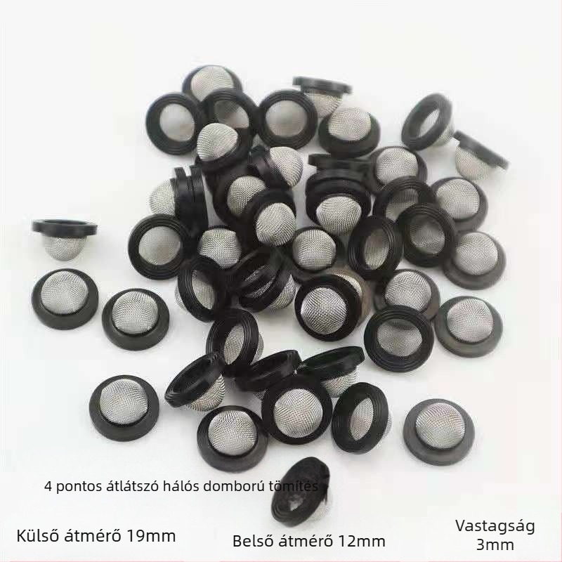 Zuhanyfej szűrős gumírozott tömítés, bojler bemeneti cső és csap tömítés