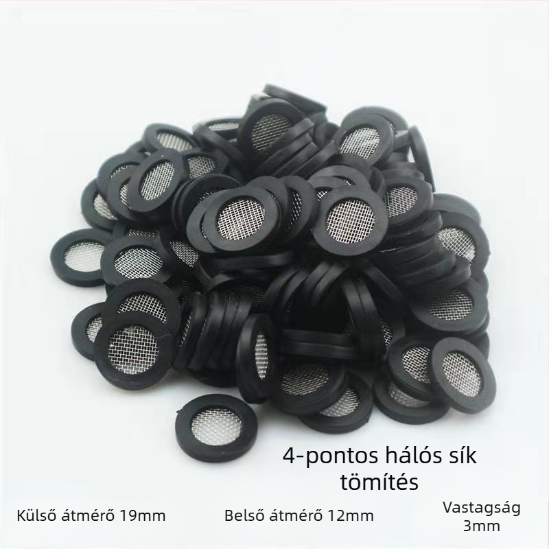 Zuhanyfej szűrős gumírozott tömítés, bojler bemeneti cső és csap tömítés