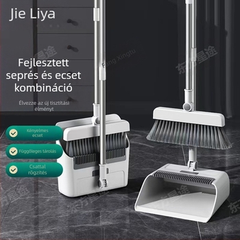 Összecsukható seprű és lapát szett - PP anyag, modell 049, 1 készlet, 0,95 kg