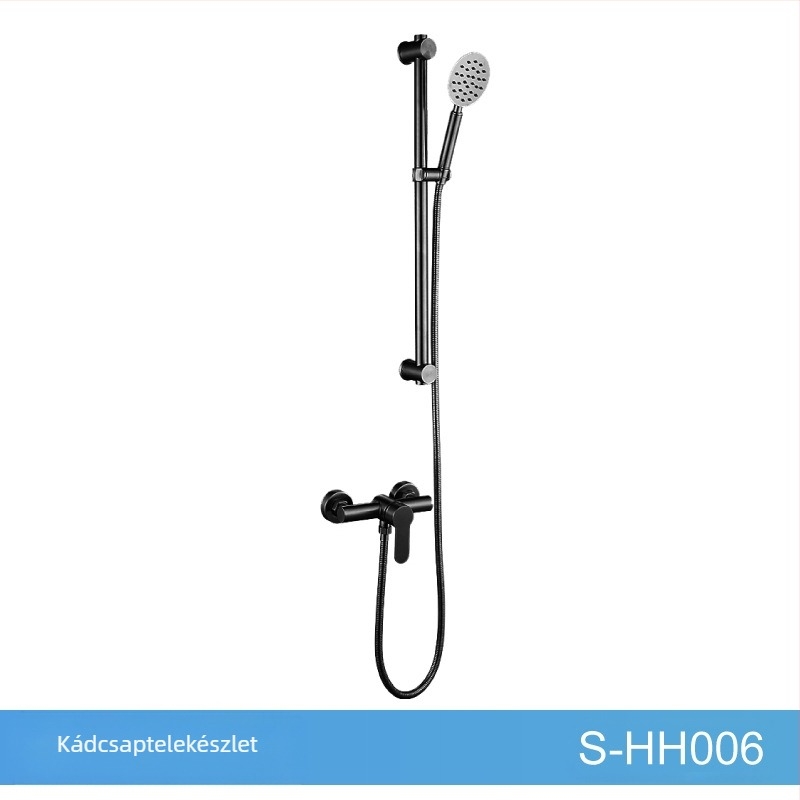 Rozsdamentes acél zuhanykészlet, falra szerelt, keverő kerámiás patronnal, modell S-L005