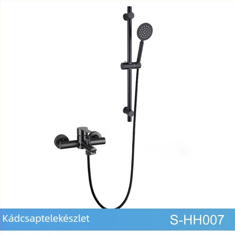 Rozsdamentes acél zuhanykészlet, falra szerelt, keverő kerámiás patronnal, modell S-L005