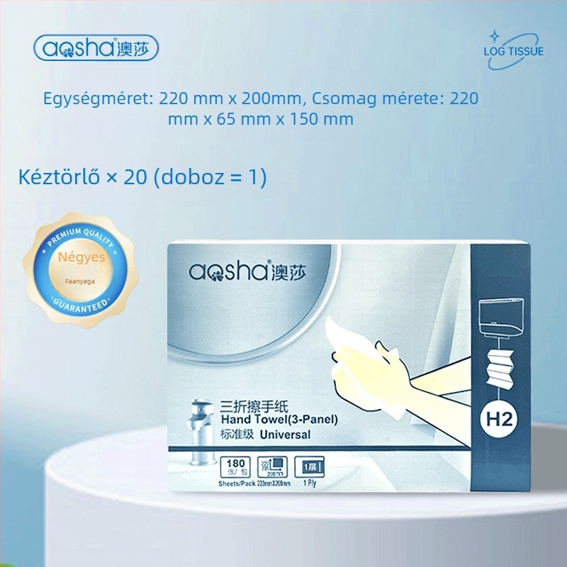 Fali szerelhető papírtörlődoboz — ABS, vízálló, lyukasztás nélküli, modell 6015