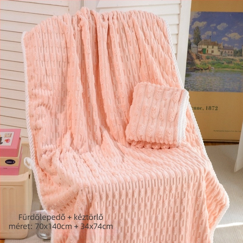 Pamut törölköző készlet, 150D szál, súly kevesebb mint 50 g, két darabos felnőtt készlet