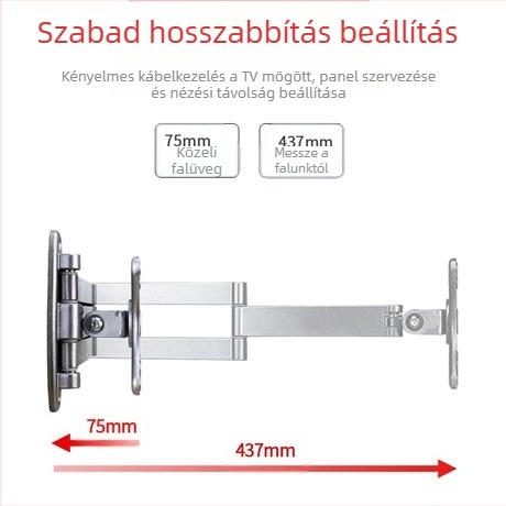Creation Vision W100 univerzális fali tartó LCD monitor/TV, forgó, kihúzható, állítható