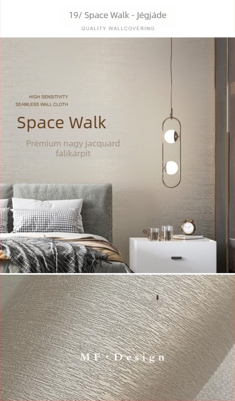 Selyem falburkolat doby textúrával, varrat nélküli kialakítás, mikro aranyfonallal; nappali és hálószoba számára