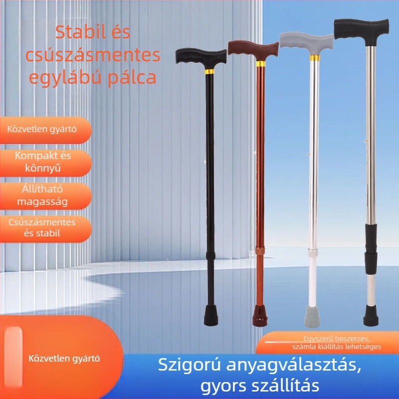 Ruilong teleszkópos sétabot rozsdamentes acélból, modell 2511, könnyű, csúszásmentes