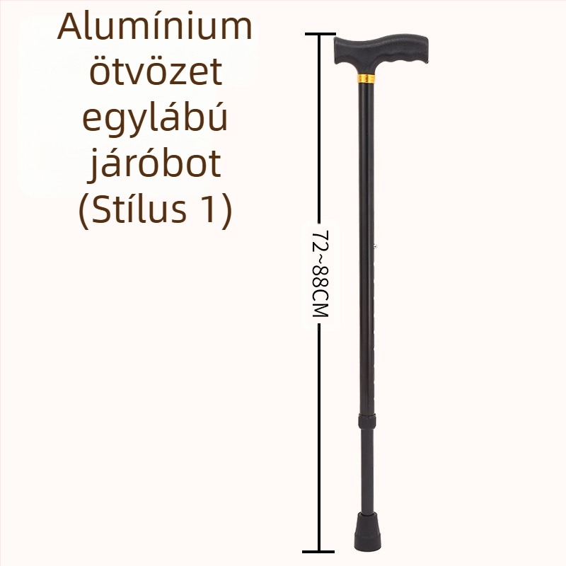 Ruilong teleszkópos sétabot rozsdamentes acélból, modell 2511, könnyű, csúszásmentes