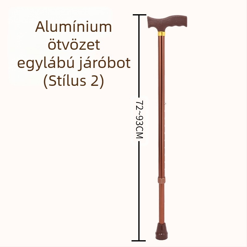 Ruilong teleszkópos sétabot rozsdamentes acélból, modell 2511, könnyű, csúszásmentes