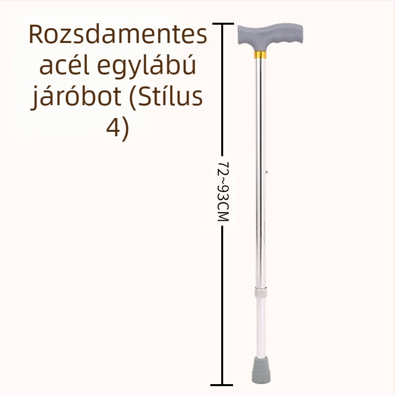 Ruilong teleszkópos sétabot rozsdamentes acélból, modell 2511, könnyű, csúszásmentes