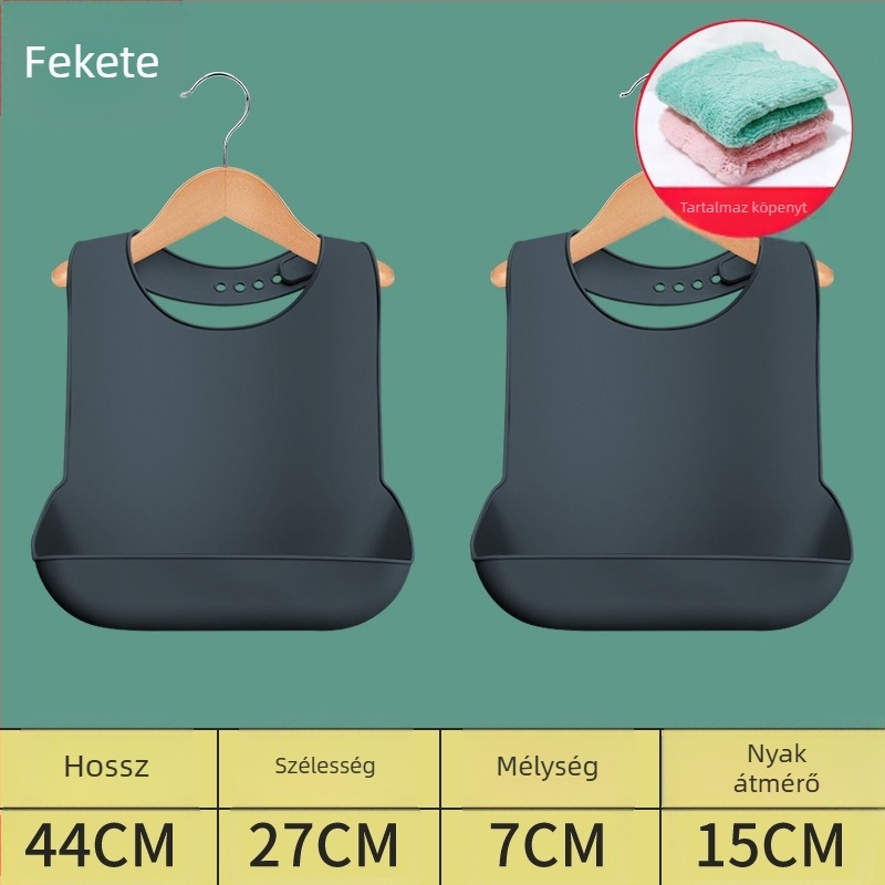 Silikon nyálkendő felnőtteknek, vízálló, nyálfelszívó