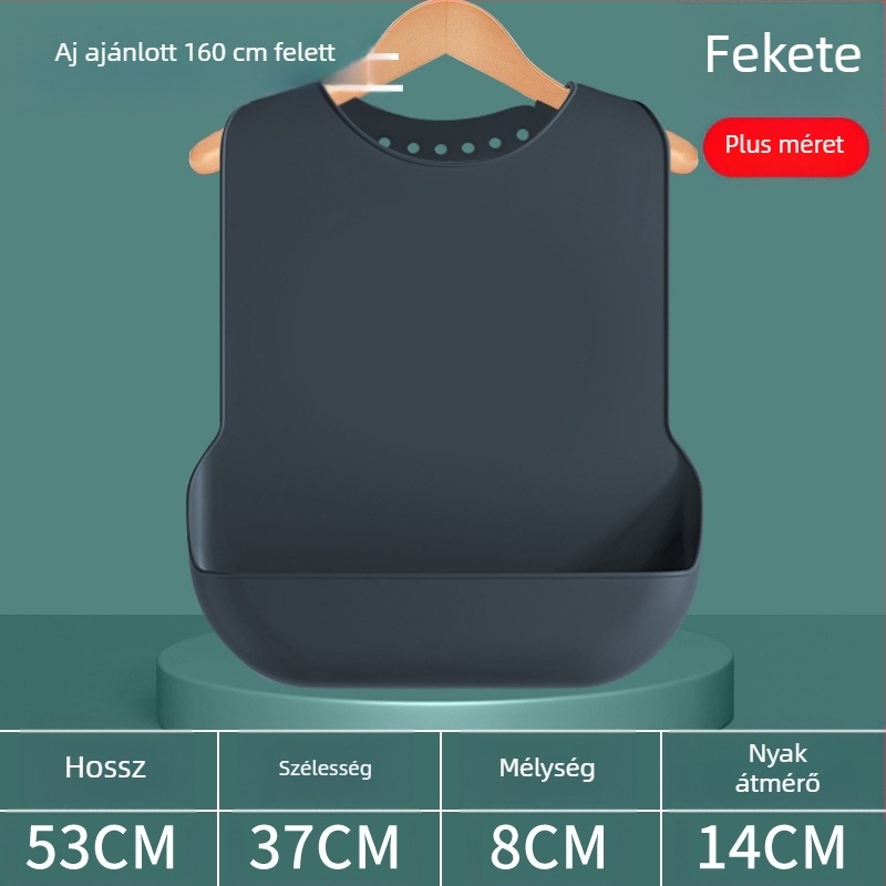 Silikon nyálkendő felnőtteknek, vízálló, nyálfelszívó