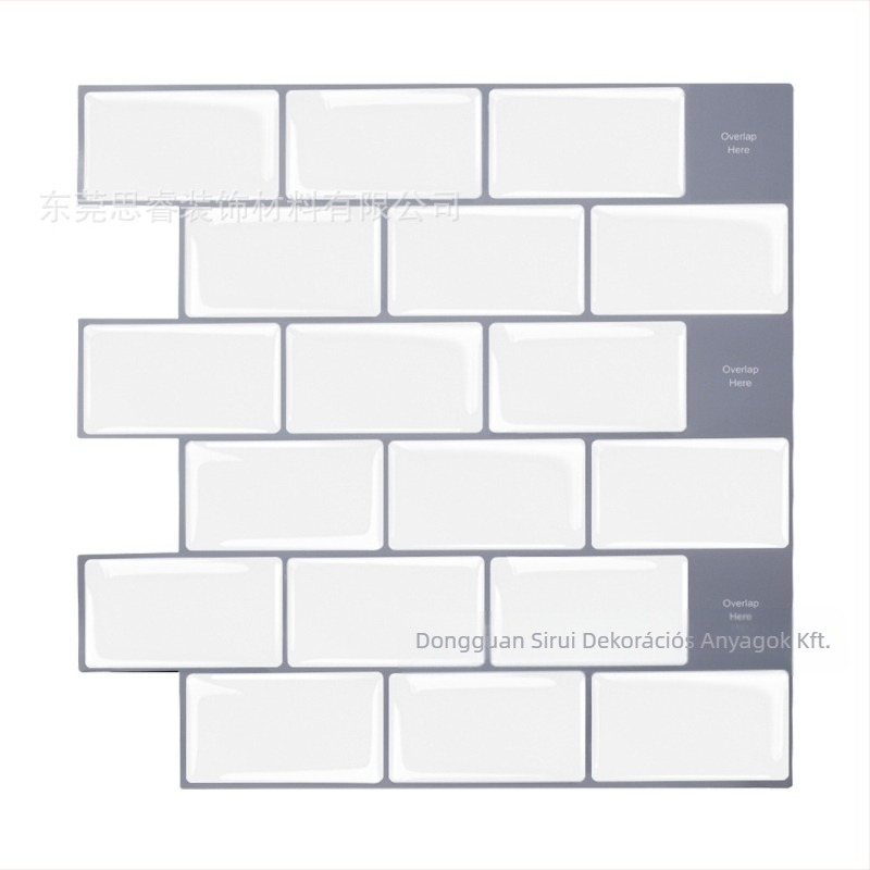 3D falidekor matrica PET+PU, vízálló, gombaellenes, modern, minimalist egyszínű faldekor konyha, nappali, fürdőszoba, kávézó (1 darab)