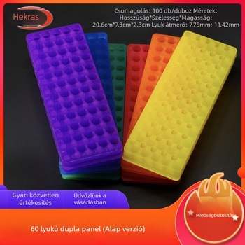 60 lyukú dupla-paneles tábla, új anyag, kapacitás 0.5/1.5/2 ml