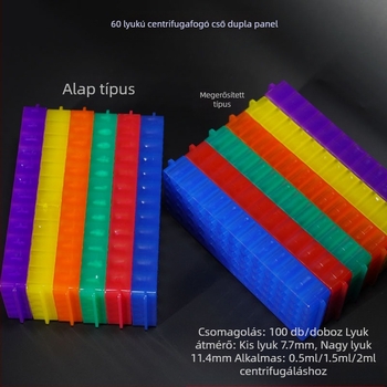 60 lyukú dupla-paneles tábla, új anyag, kapacitás 0.5/1.5/2 ml