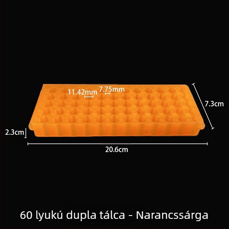 60 lyukú dupla-paneles tábla, új anyag, kapacitás 0.5/1.5/2 ml
