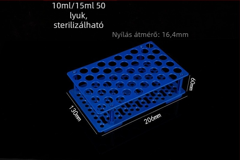WP modellű centrifugális csőtartó, levehető, többször használható, kompatibilis a 10 ml/15 ml/50 ml csövekkel