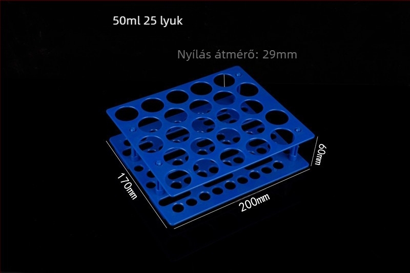 WP modellű centrifugális csőtartó, levehető, többször használható, kompatibilis a 10 ml/15 ml/50 ml csövekkel
