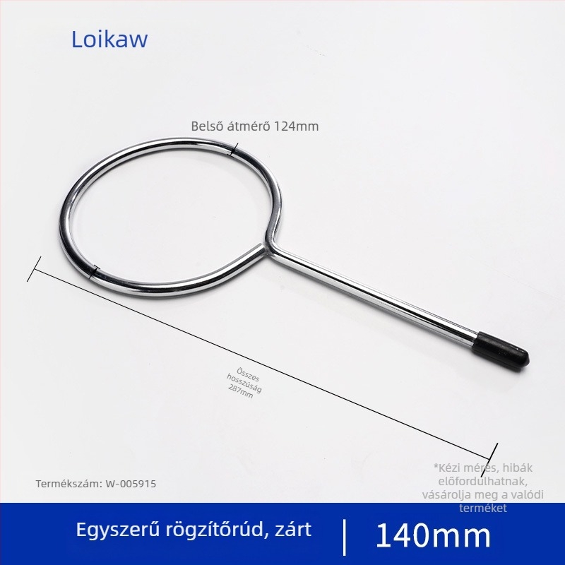 Laboratóriumi acélból készült állvány gyűrűs tartóval, alkalmas szeparátorokhoz és melegítő rúd támogatásához