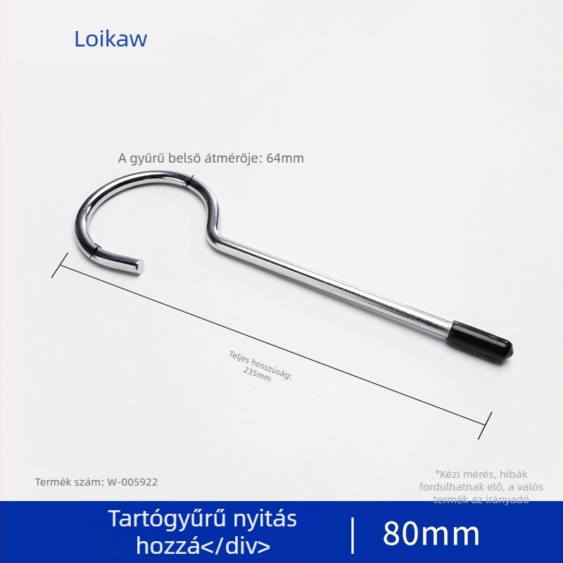 Laboratóriumi acélból készült állvány gyűrűs tartóval, alkalmas szeparátorokhoz és melegítő rúd támogatásához