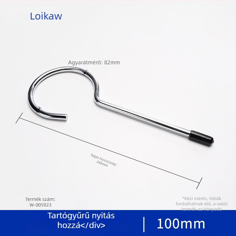 Laboratóriumi acélból készült állvány gyűrűs tartóval, alkalmas szeparátorokhoz és melegítő rúd támogatásához