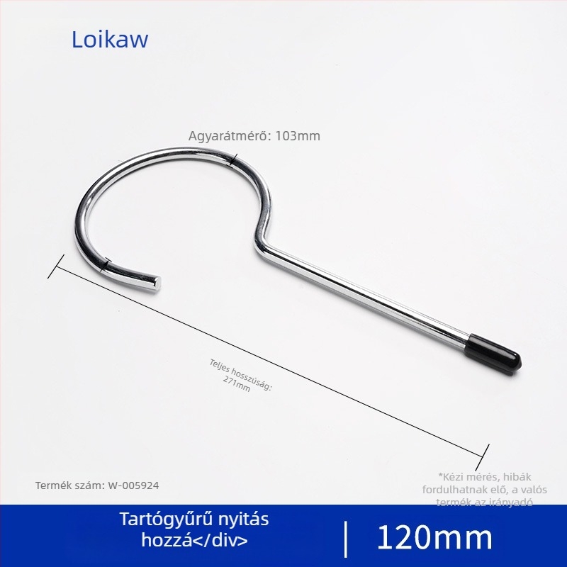 Laboratóriumi acélból készült állvány gyűrűs tartóval, alkalmas szeparátorokhoz és melegítő rúd támogatásához