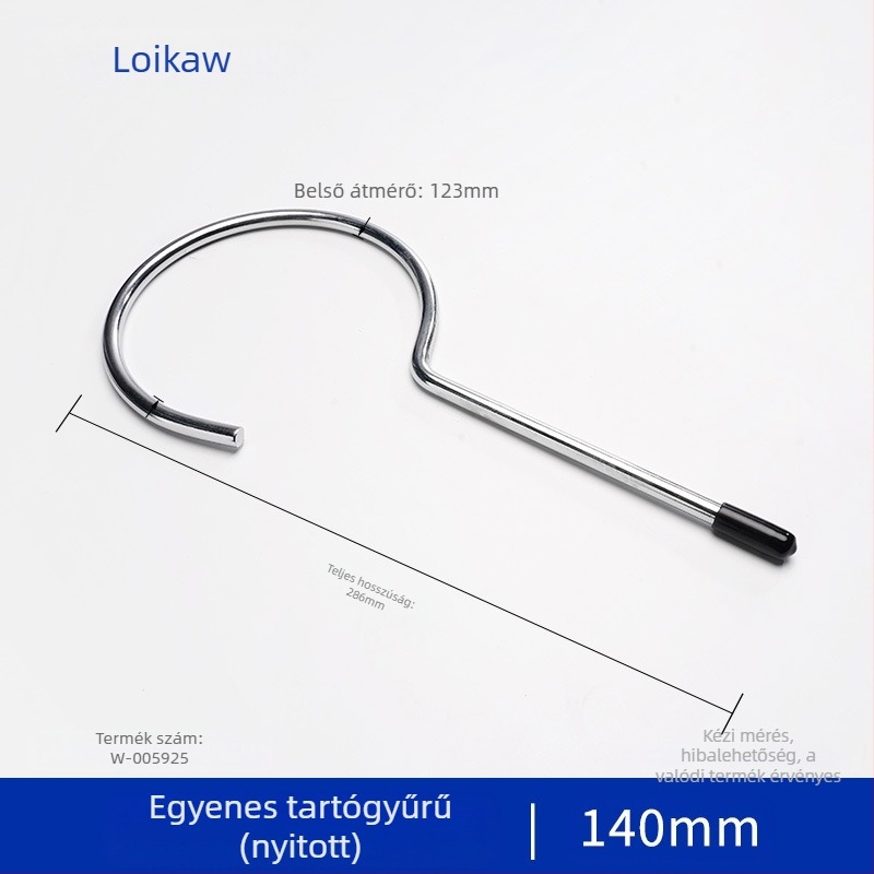 Laboratóriumi acélból készült állvány gyűrűs tartóval, alkalmas szeparátorokhoz és melegítő rúd támogatásához