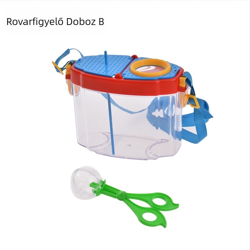 Gyermekeknek szóló rovarfigyelő doboz – átlátszó oktató játék; Anyag: ABS acrylic; DIY: Igen; Többfunkciós: Igen; Elektromos: Nem; Alkalmas 7–14 éveseknek