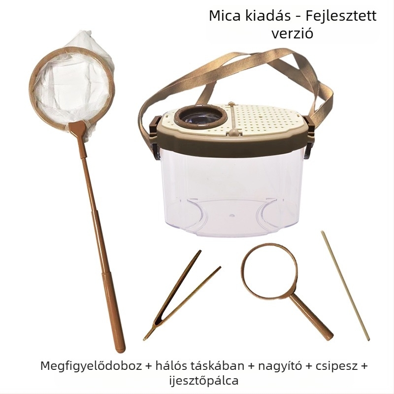 Gyermekeknek szóló rovarfigyelő doboz – átlátszó oktató játék; Anyag: ABS acrylic; DIY: Igen; Többfunkciós: Igen; Elektromos: Nem; Alkalmas 7–14 éveseknek