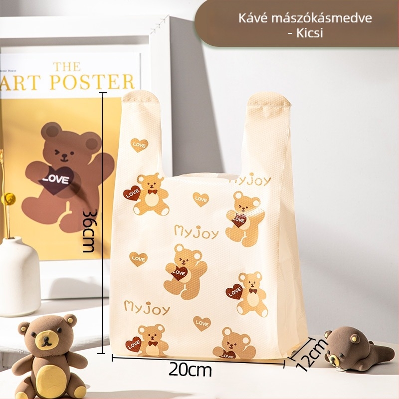 Sűrített élelmiszer-minőségű szállítási tasakok, egyszer használatos, testre szabható