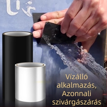 PVC csőszivárgás javító vízálló szalag, fürdőszoba és konyha, réteges tekercs formában, 500% hosszabbítás, papírcső mag, erős vízálló ragasztó