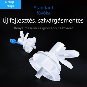 Naju palackozott vízhez való csap porvédő dugóval, élelmiszer-minőségű műanyagból, modern minimál dizájn