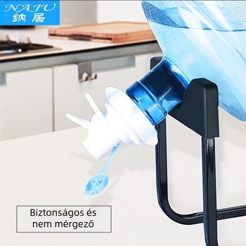 Naju palackozott vízhez való csap porvédő dugóval, élelmiszer-minőségű műanyagból, modern minimál dizájn