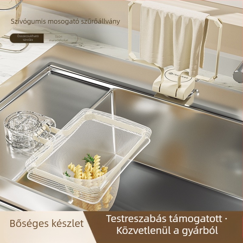 Matsumoto Mosogatódrén háló - PP szűrőháló maradékokhoz, logóval testre szabható