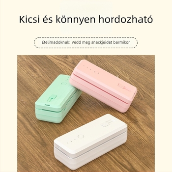 Hordozható tömítőgép élelmiszercsomagoláshoz, ABS műanyag ház, tömeg 170 g, kapacitás 1001-1500 ml, Modell: Kilenc Generáció, Testreszabható