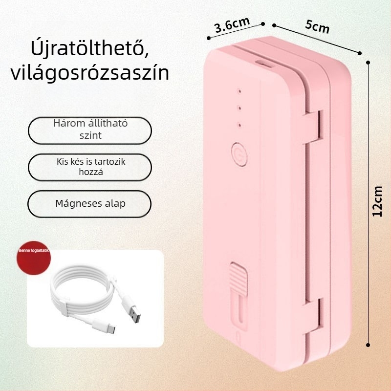 Hordozható tömítőgép élelmiszercsomagoláshoz, ABS műanyag ház, tömeg 170 g, kapacitás 1001-1500 ml, Modell: Kilenc Generáció, Testreszabható