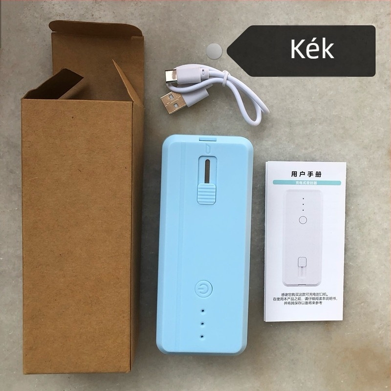 Hordozható tömítőgép élelmiszercsomagoláshoz, ABS műanyag ház, tömeg 170 g, kapacitás 1001-1500 ml, Modell: Kilenc Generáció, Testreszabható