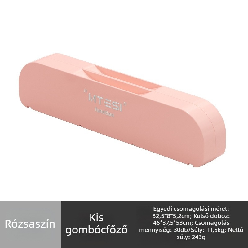 Gombóc készítő nyolc rekeszessel, élelmiszer-minőségű műanyag, kézi működtetés, háztartási használatra