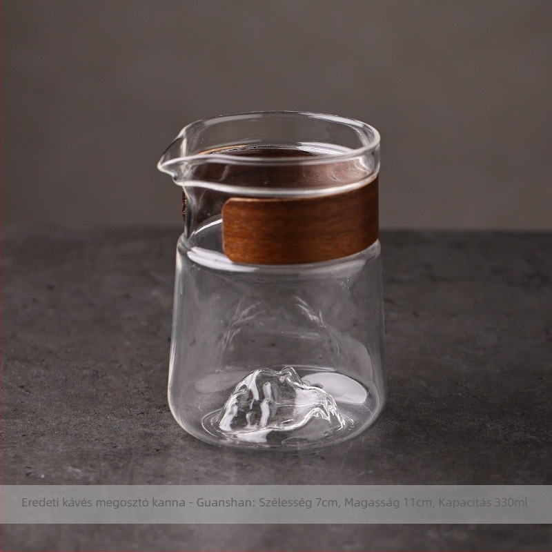 Porcelán pour-over kávéfőző Ebony fa állvánnyal — ajándékcsomag (porcelán; ebony fa állvány; lézergravírozott logó; irodai használat)