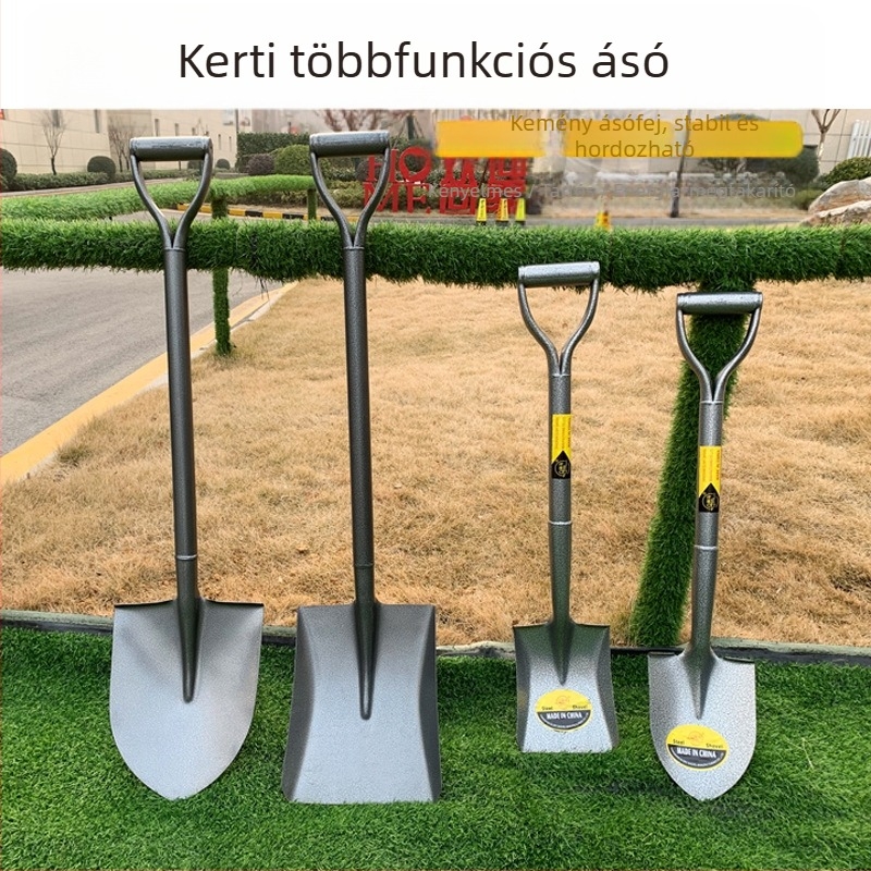 Mangán acélból készült egy darabos ásó, ásáshoz