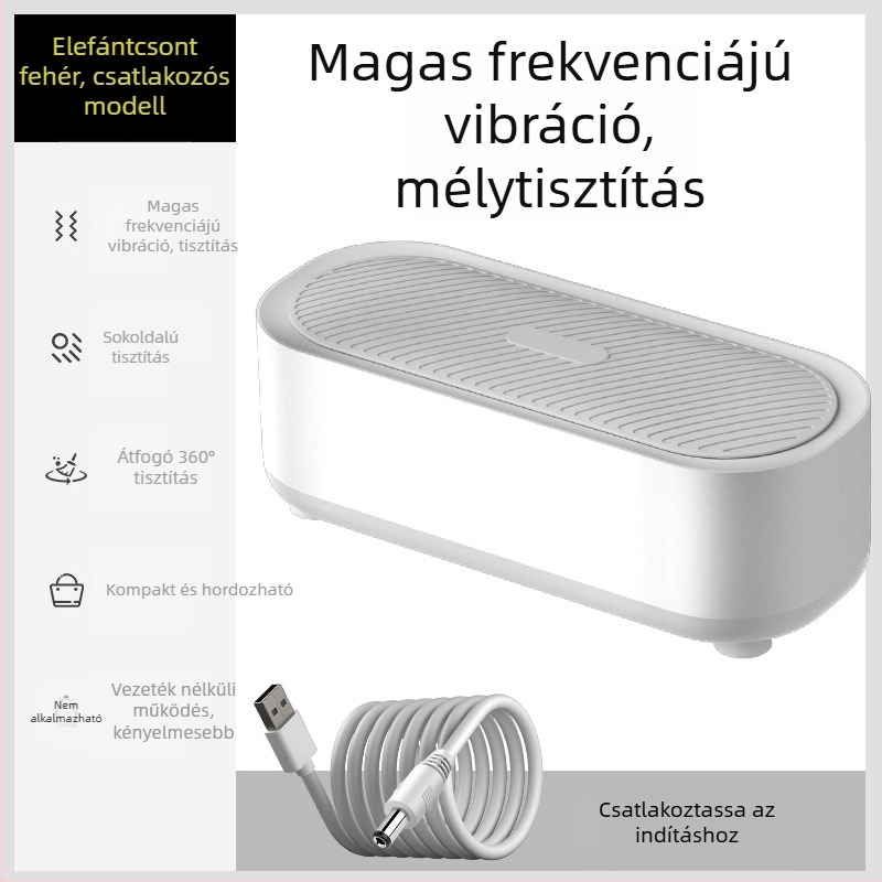 Szemüvegtisztító - mechanikus működés, USB tápegység, kapacitás 301-500 ml, PP alaplemez, gőztisztító
