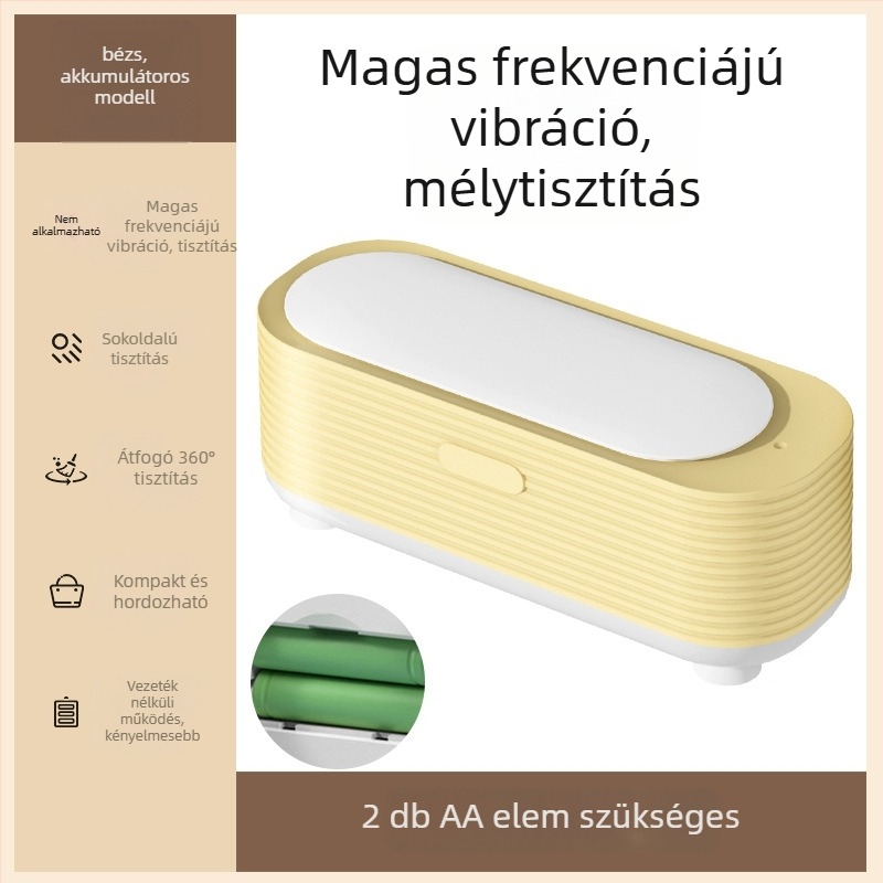 Szemüvegtisztító - mechanikus működés, USB tápegység, kapacitás 301-500 ml, PP alaplemez, gőztisztító