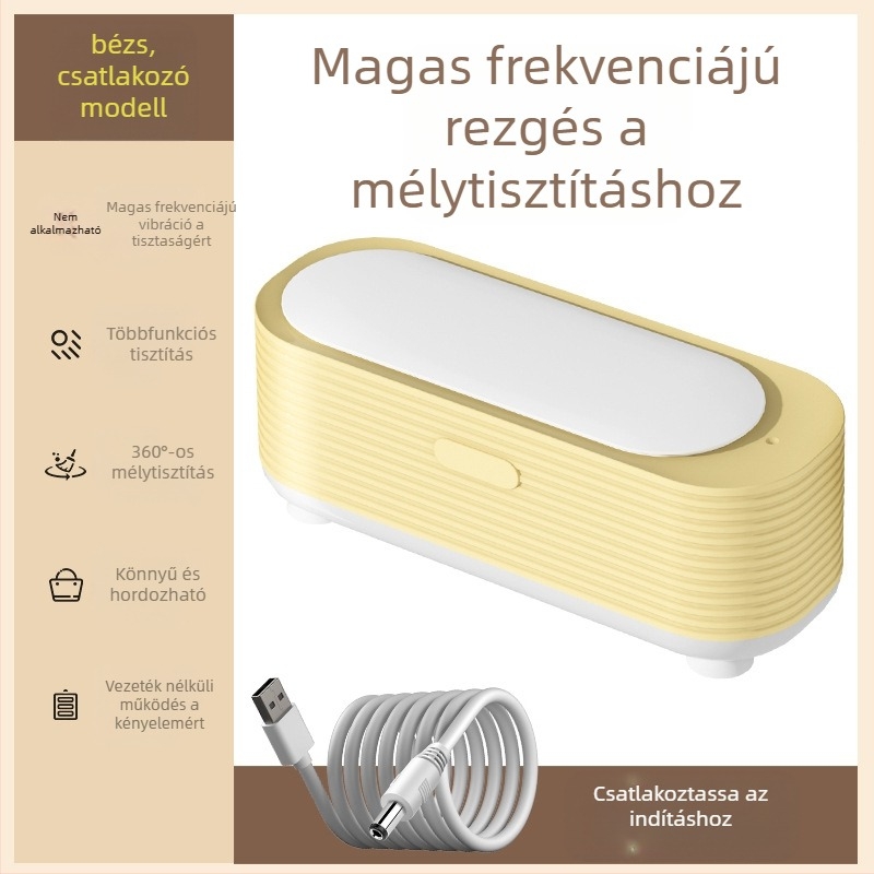 Szemüvegtisztító - mechanikus működés, USB tápegység, kapacitás 301-500 ml, PP alaplemez, gőztisztító